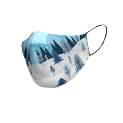 Daugkartinio naudojimo veido kaukė Gamta žiemą