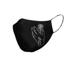 Daugkartinio naudojimo veido kaukė Rožė