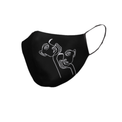 Daugkartinio naudojimo veido kaukė Susimąstymas