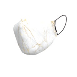 Daugkartinio naudojimo veido kaukė Baltas Marmuras