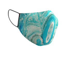 Daugkartinio naudojimo veido kaukė Mėlynas Marmuras