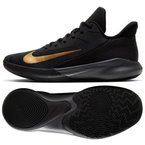 nike precision 4 black and gold