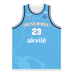 Druskininkų „Akvilė“ šviesūs varžybiniai marškinėliai